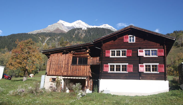 Bauernhaus mit Stall und Garten in Feldis